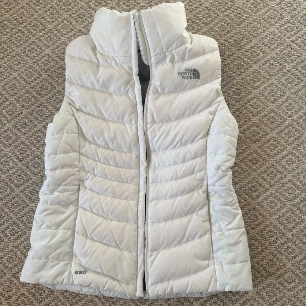 The North Face Women's White Puffer Vest